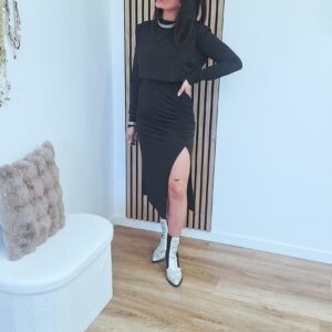 ⭐Vestido Drape Chic